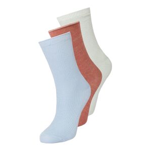 ONLY Ponožky 'MOON'  světlemodrá / pastelově červená / bílá