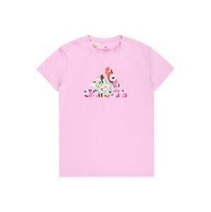 ADIDAS PERFORMANCE Funkční tričko  růžová / světle červená / bílá / limetková / fuchsiová