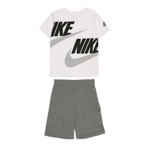 Nike Sportswear Joggingová souprava  šedá / bílá / černá