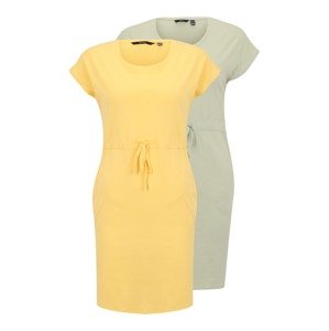 Vero Moda Petite Šaty 'APRIL'  žlutá / pastelově zelená
