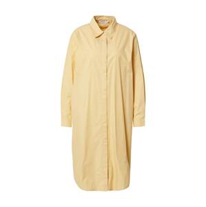 MOSS COPENHAGEN Košilové šaty 'Haddis' pastelově žlutá