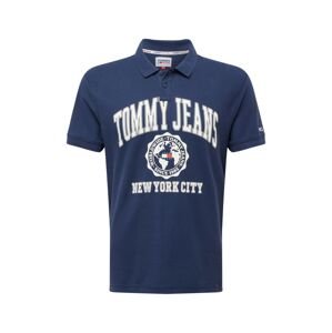 Tommy Jeans Tričko  námořnická modř / grenadina / bílá