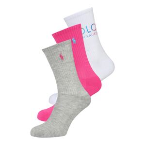 Polo Ralph Lauren Ponožky  bílá / šedý melír / pink / modrá