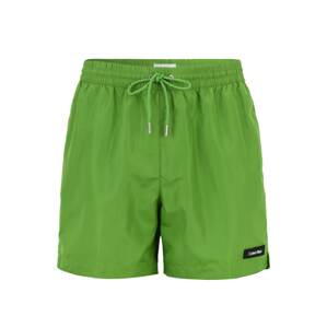 Calvin Klein Swimwear Plavecké šortky  zelená / černá / bílá