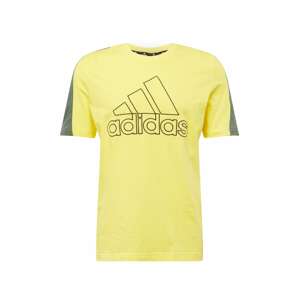 ADIDAS SPORTSWEAR Funkční tričko  žlutá / khaki / černá