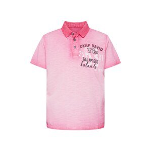 CAMP DAVID Tričko  pink / růžový melír / černá / offwhite