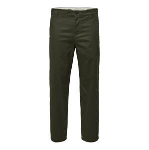 SELECTED HOMME Chino kalhoty 'Salford' tmavě zelená