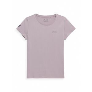 4F Funkční tričko  šedá / světle fialová