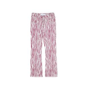 Scalpers Kalhoty  pink / bílá