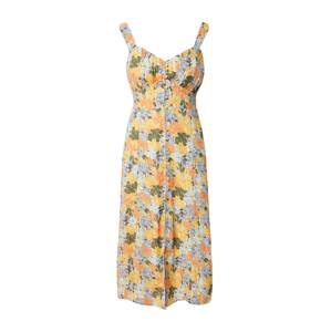 Abercrombie & Fitch Letní šaty světlemodrá / žlutá / zelená / oranžová