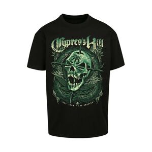 Mister Tee Tričko 'Cypress Hill' béžová / trávově zelená / černá