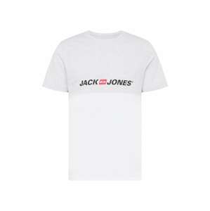 JACK & JONES Tričko  šedý melír / červená / černá / bílá
