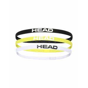 HEAD Sportovní čelenka  žlutá / černá / bílá