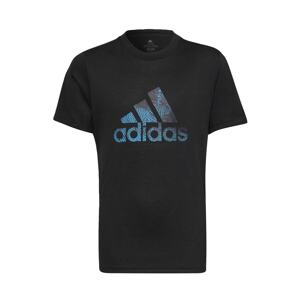 ADIDAS SPORTSWEAR Funkční tričko tyrkysová / antracitová / černá