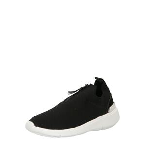 NEW LOOK Slip on boty černá / stříbrná
