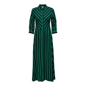 JDY Košilové šaty 'Zoe'  zelená / černá