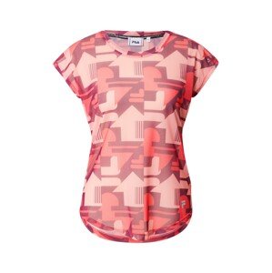 FILA Funkční tričko 'RIESA' lososová / červená / bílá