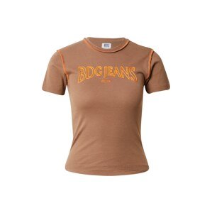 BDG Urban Outfitters Tričko hnědá / oranžová