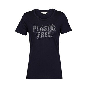 ICEBREAKER Funkční tričko 'Tech Lite II Plastic Free' námořnická modř / bílá
