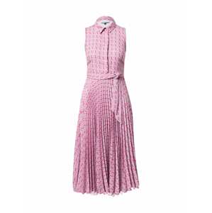 Closet London Košilové šaty pink / bílá