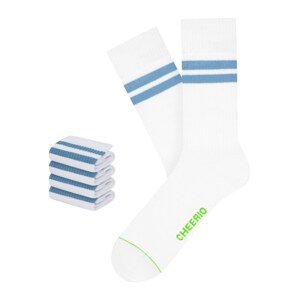 CHEERIO* Ponožky  modrá / zelená / bílá