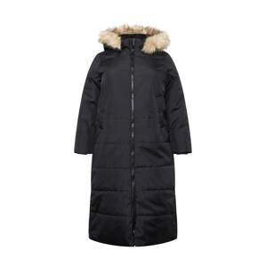 Vero Moda Curve Zimní kabát 'ADDISON'  světle béžová / hnědá / černá