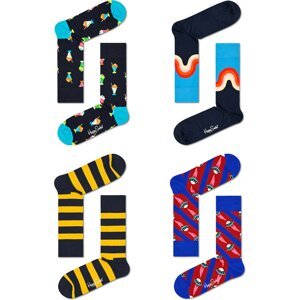 Happy Socks Ponožky  světlemodrá / žlutá / červená / černá