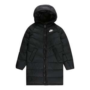 Nike Sportswear Kabát  černá / bílá