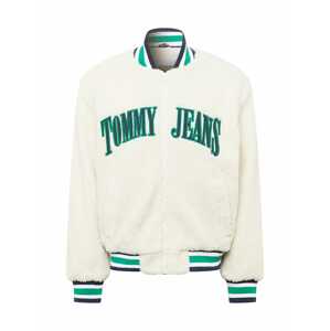 Tommy Jeans Přechodná bunda  námořnická modř / tmavě zelená / bílá