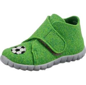 SUPERFIT Pantofle 'HAPPY' světle zelená / černá / bílá