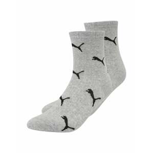 PUMA Ponožky  šedý melír / černá