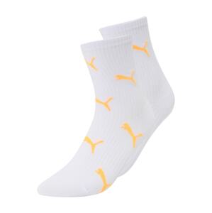 PUMA Ponožky  zlatě žlutá / bílá