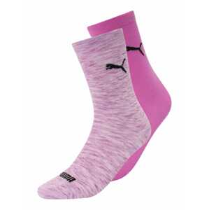 PUMA Ponožky  eosin / růžový melír / černá
