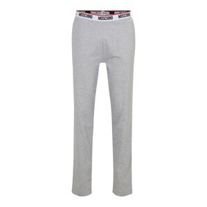 Moschino Underwear Pyžamové kalhoty šedý melír / tmavě červená / černá / bílá