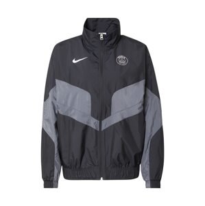 NIKE Sportovní bunda 'Paris St.-Germain'  šedá / černá / bílá
