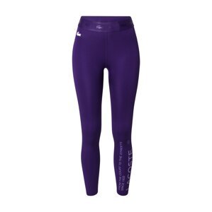 Lacoste Sport Sportovní kalhoty  tmavě fialová / bílá