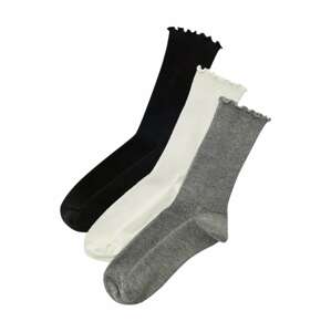 Pull&Bear Ponožky  šedý melír / černá / bílá