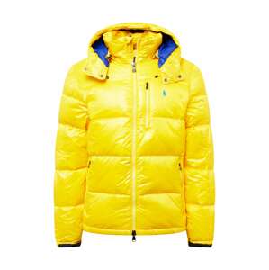 Polo Ralph Lauren Zimní bunda azurová / královská modrá / žlutá