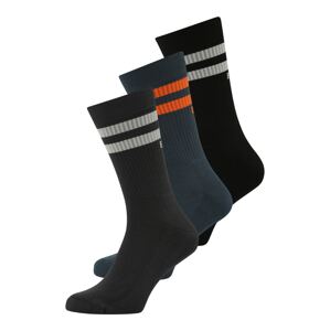 BJÖRN BORG Ponožky  marine modrá / petrolejová / oranžová / černá