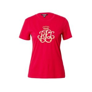Lauren Ralph Lauren Tričko 'KATLIN' zlatá / červená