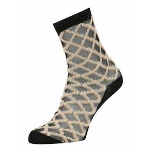 Swedish Stockings Ponožky  béžová / černá