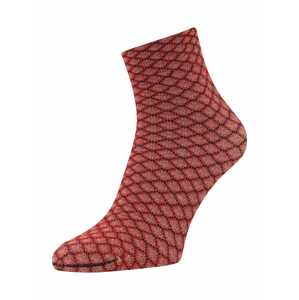 FALKE Ponožky 'Gleaming Hive'  béžová / červená / černá