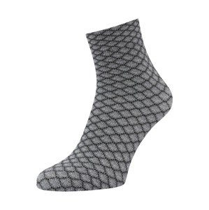 FALKE Ponožky 'Gleaming Hive'  šedá / černá