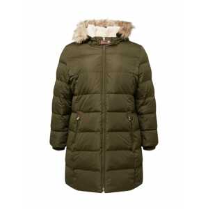 Lauren Ralph Lauren Plus Zimní kabát  světle hnědá / khaki