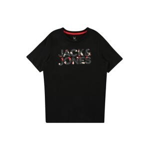 Jack & Jones Junior Tričko  černá / béžová / rezavě červená / grafitová