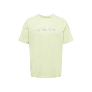 Calvin Klein Sport Tričko šedá / pastelově zelená